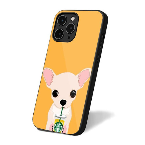 I Love Starbucks Chihuahua 2 iPhone 16 Case Cover