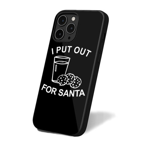 I Put Out For Santa Santa Claus Milk And Cookies iPhone 16 Case Cover