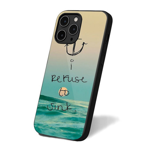 I Refuse To Sink Vintage Simple Retro Art iPhone 16 Case Cover