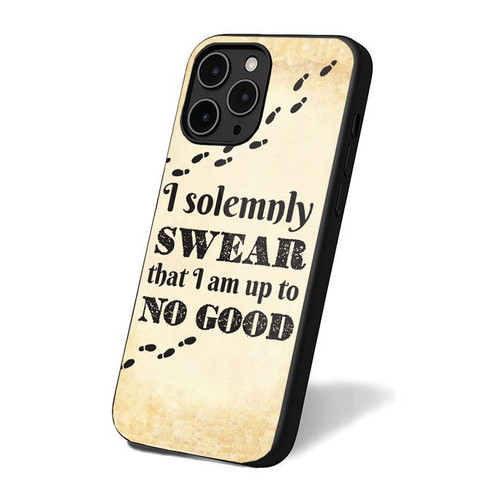 I Solemnly Swear That I Am Up To No Good Harry Potter Vintage Retro Simple Art iPhone 16 Case Cover