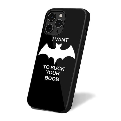 I Vant To Suck Your Boob Halloween Vintage Simple Retro Art iPhone 16 Case Cover