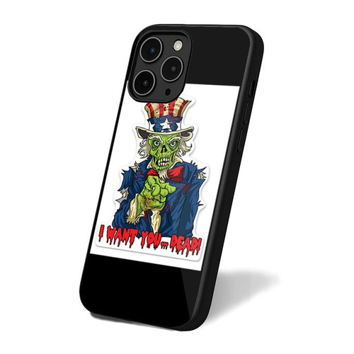 I Want You Dead Zombie Uncle Sam iPhone 16 Case Cover