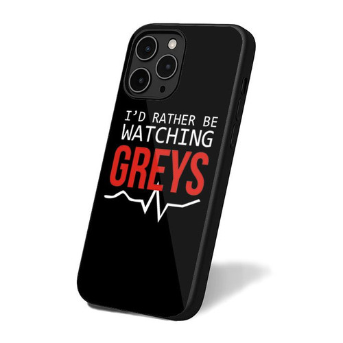 I'd Rather Be Watching Greys Anatomy Fans iPhone 16 Case Cover
