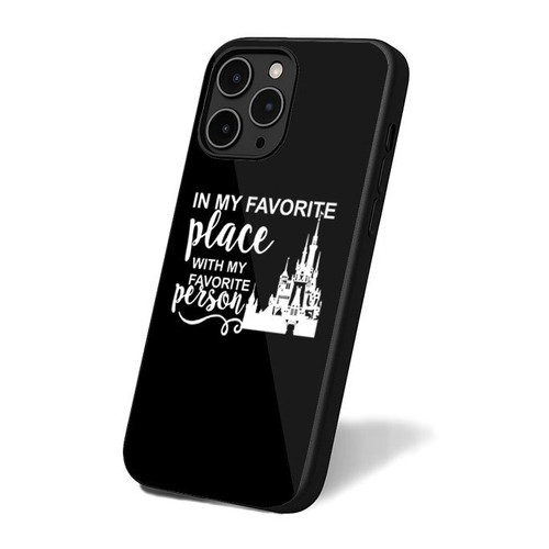 In My Favorite Place With My Favorite Person Disney Castle Disney Family iPhone 16 Case Cover