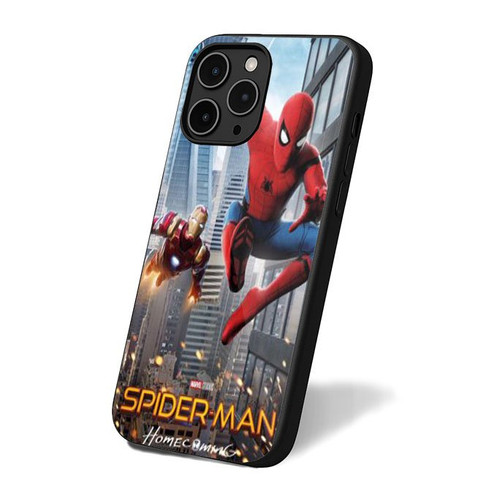 Iron Man Spiderman Home Coming Movie iPhone 16 Case Cover