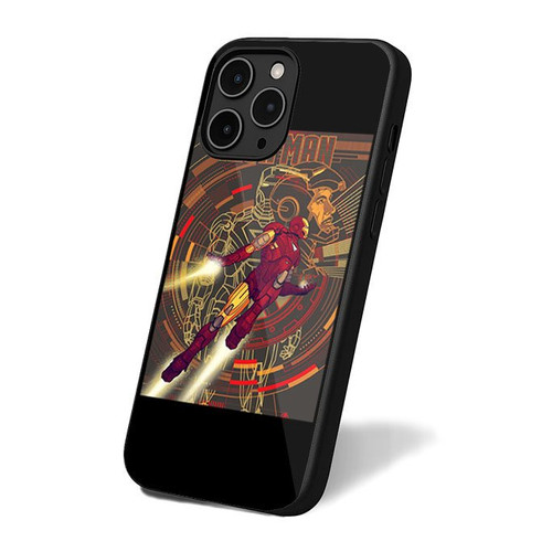 Iron Man Superhero Marvel Retro Art Simple iPhone 16 Case Cover