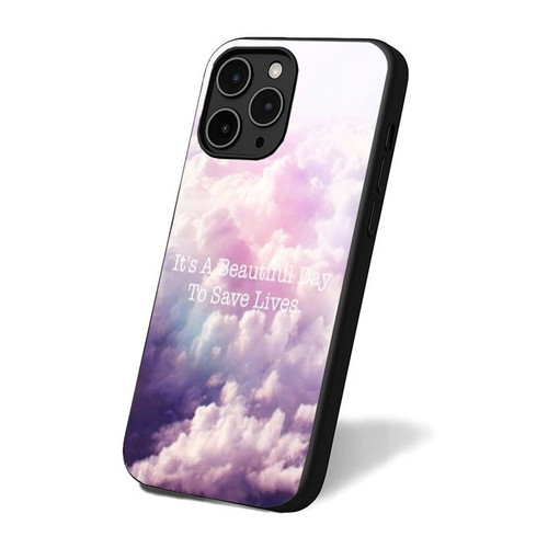 It's A Beautiful Day To Save Lives Grey's Anatomy Wallpaper iPhone 16 Case Cover