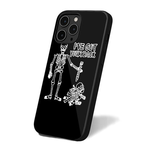 I've Got Your Back Funny Halloween Skeleton iPhone 16 Case Cover
