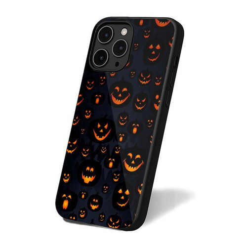 Jack-O'-Lantern Pumpkin Faces Halloween iPhone 16 Case Cover