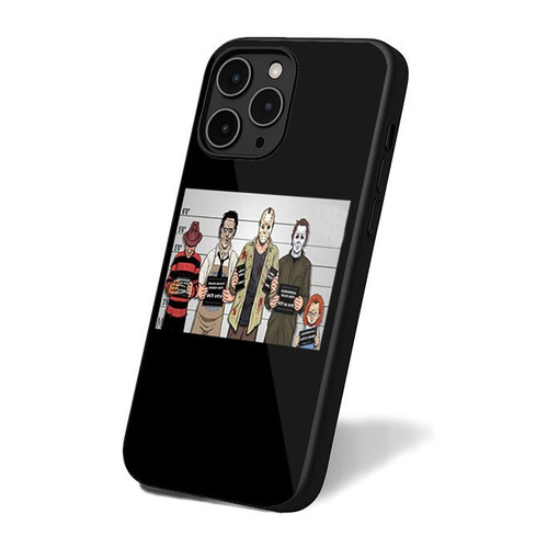 Jason Freddy Chucky Scream Jigsaw Mugshot iPhone 16 Case Cover