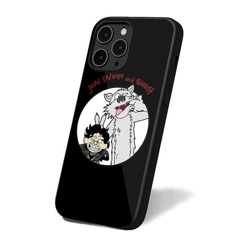 Jon Snow And Ghost Calvin And Hobbes Game Of Thrones Parody iPhone 16 Case Cover