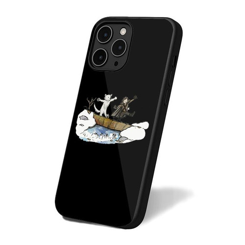 Jon Snow And Ghost In The Style Of Calvin And Hobbes iPhone 16 Case Cover