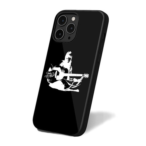 Joni Mitchell With Guitar Art iPhone 16 Case Cover
