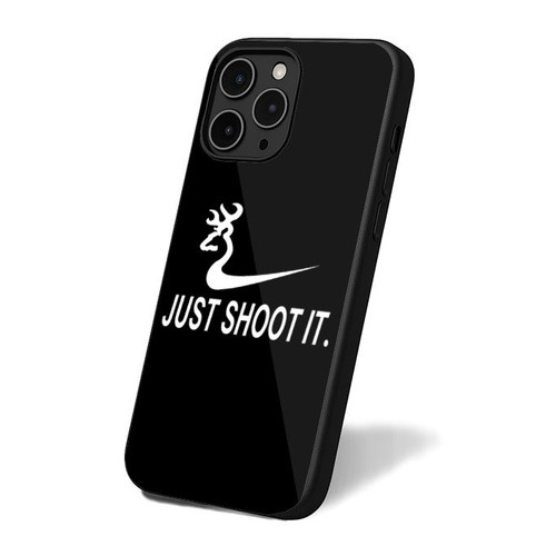 Just Shoot It Funny Hunting Nike Deer iPhone 16 Case Cover