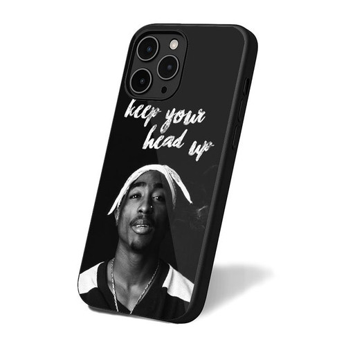 Keep Your Head Up Tupac Art Retro Vintage Simple iPhone 16 Case Cover