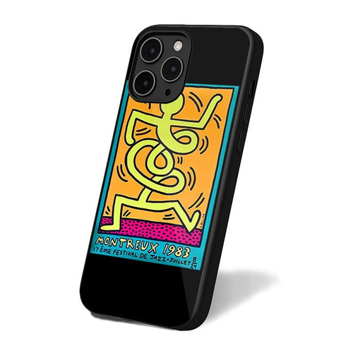Keith Haring - Montreux Jazz Festival - 1983 iPhone 16 Case Cover