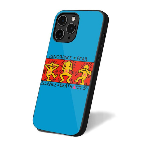 Keith Haring Ignorance Fear iPhone 16 Case Cover