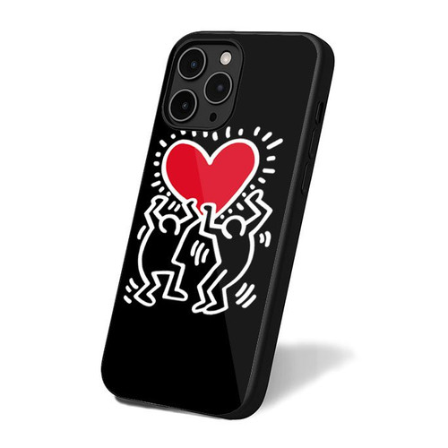 Keith Haring Love Logo iPhone 16 Case Cover