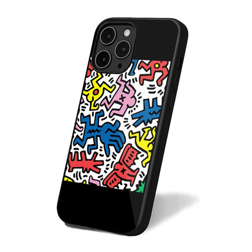 Keith Haring Pattern iPhone 16 Case Cover
