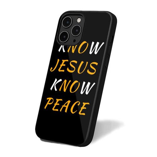 Know Jesus Know Peace iPhone 16 Case Cover