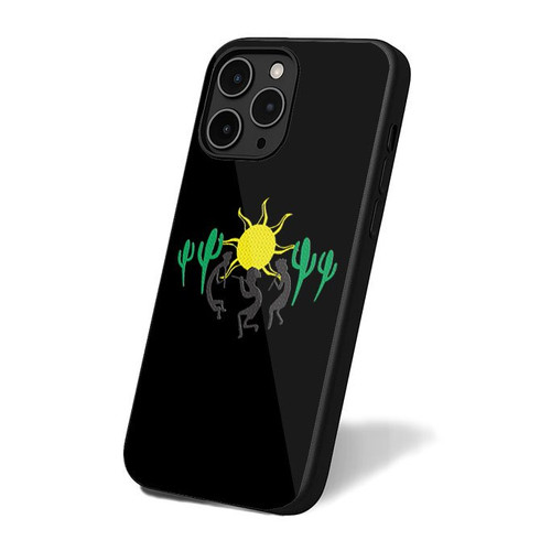 Kokopelli Sun Cactus Indian Native American Dance iPhone 16 Case Cover