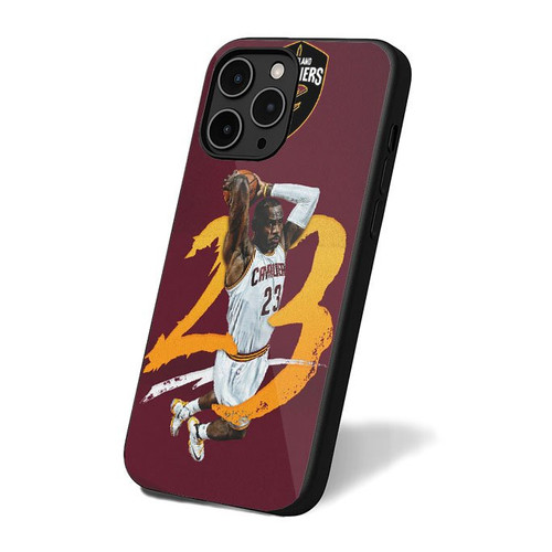 Lebron James Cleveland Cavaliers Classic Art Retro Vintage Simple iPhone 16 Case Cover