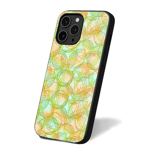Lemon Line Art Pattern iPhone 16 Case Cover