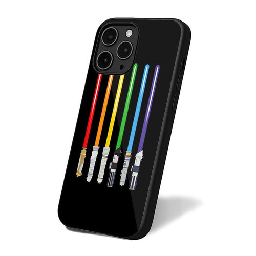 Lgbt Flag Light Swords iPhone 16 Case Cover