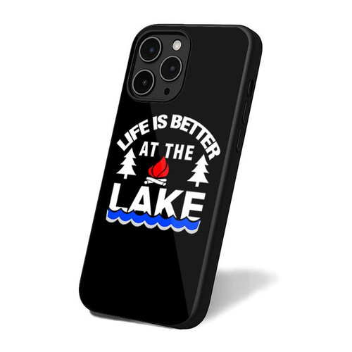 Life Is Better At The Lake Outdoors Fun Camping iPhone 16 Case Cover