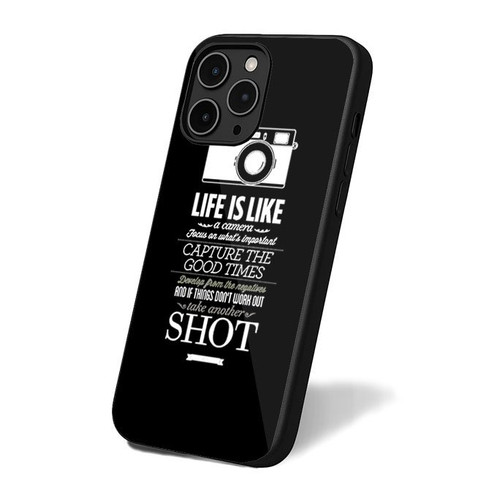 Life Is Like A Camera Vintage Sign Inspirational Quote Encouraging Quotes iPhone 16 Case Cover