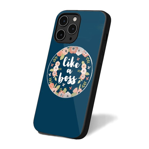 Like A Boss Floral iPhone 16 Case Cover