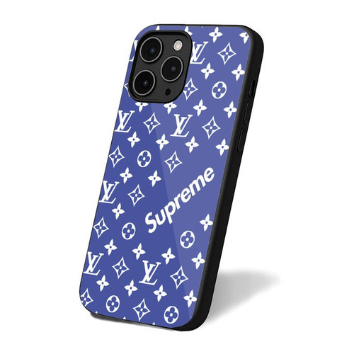 Louis Vuitton X Supreme iPhone 16 Case Cover