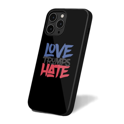 Love Trumps Hate Art Simple Vintage Retro iPhone 16 Case Cover
