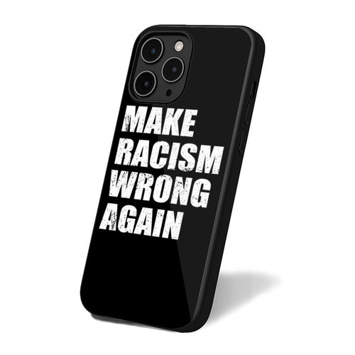 Make Racism Wrong Again Simple Classic Retro iPhone 16 Case Cover