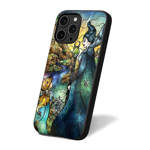 Maleficent Sleeping Beauty Stained Glass iPhone 16 Case Cover Maleficent Sleeping Beauty Stained Glass iPhone 16 Case Cover