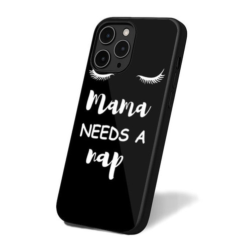 Mama Needs A Nap Eyelash iPhone 16 Case Cover