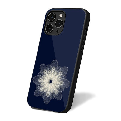 Mandala Navy iPhone 16 Case Cover