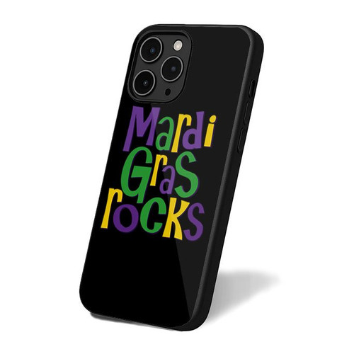 Mardi Gras Rocks iPhone 16 Case Cover