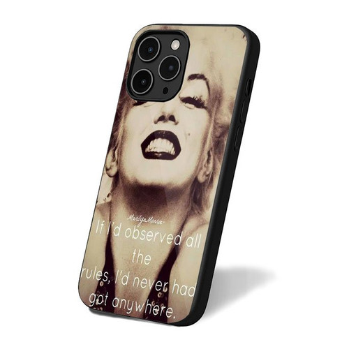 Marilyn Manroe Sometimes Good Things Fall Apart So Better Things Can Fall Together iPhone 16 Case Cover