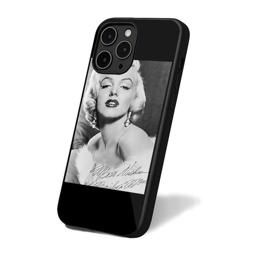 Marilyn Monroe Signature Black And White Art iPhone 16 Case Cover