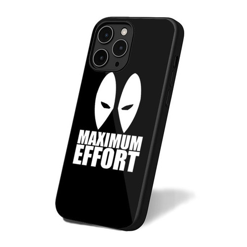 Maximum Effort Deadpool Quote Funny 1 iPhone 16 Case Cover