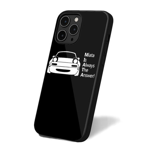 Mazda Miata Miata Is Always The Answer Mazda Miata Lover Miata Retro Simple Art iPhone 16 Case Cover