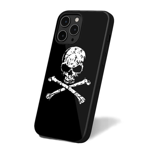 Men's Skull Tanktop White Distressed Skull iPhone 16 Case Cover