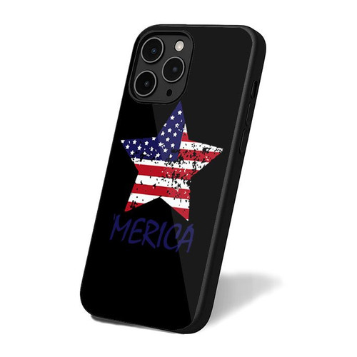 Merica American Flag Star Spangled 4Th Of July Independence Day Patriotic iPhone 16 Case Cover