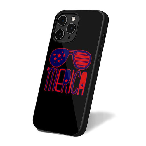 Merica Fourth Of July Vintage Art Simple Retro iPhone 16 Case Cover