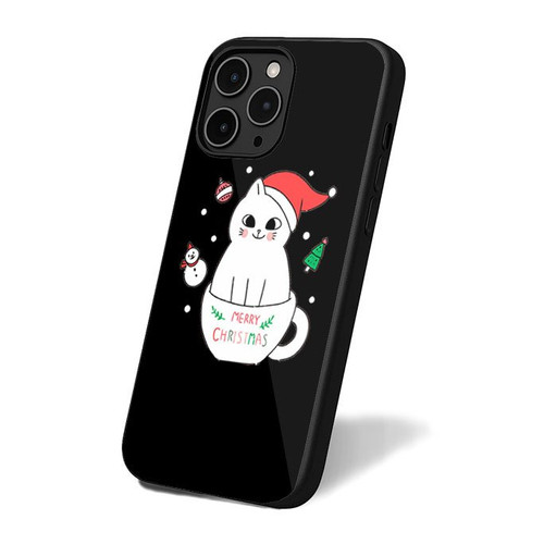 Merry Christmas Kitty Cat iPhone 16 Case Cover