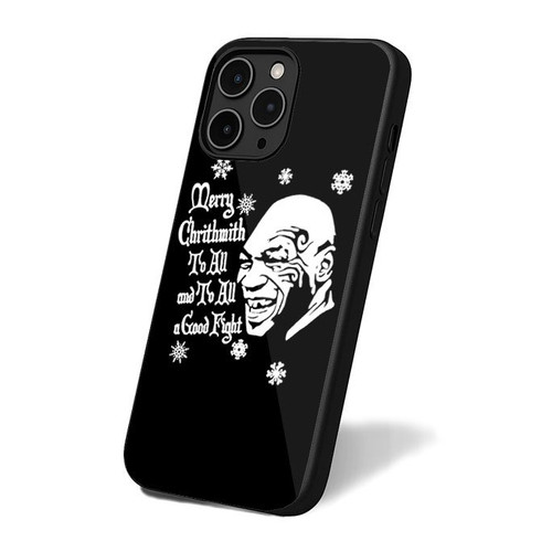 Merry Chrithmith To All And To All A Good Fight Mike Tyson Funny iPhone 16 Case Cover