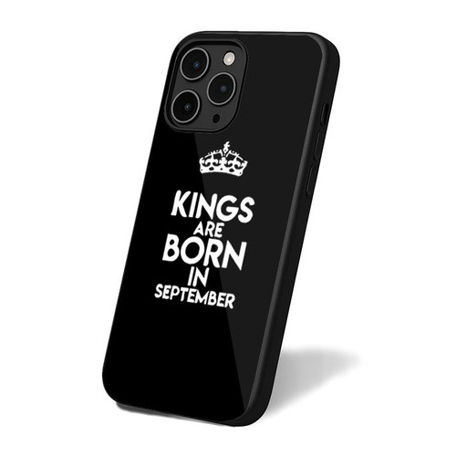 Message Saying Kings Are Born In September iPhone 16 Case Cover