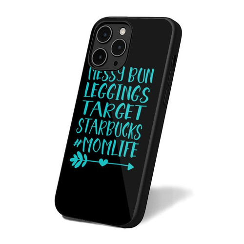 Messy Bun & Leggings Target Starbucks iPhone 16 Case Cover