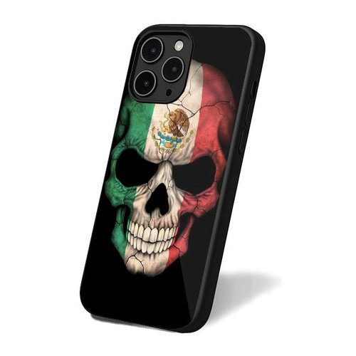 Mexican Flag Skull iPhone 16 Case Cover